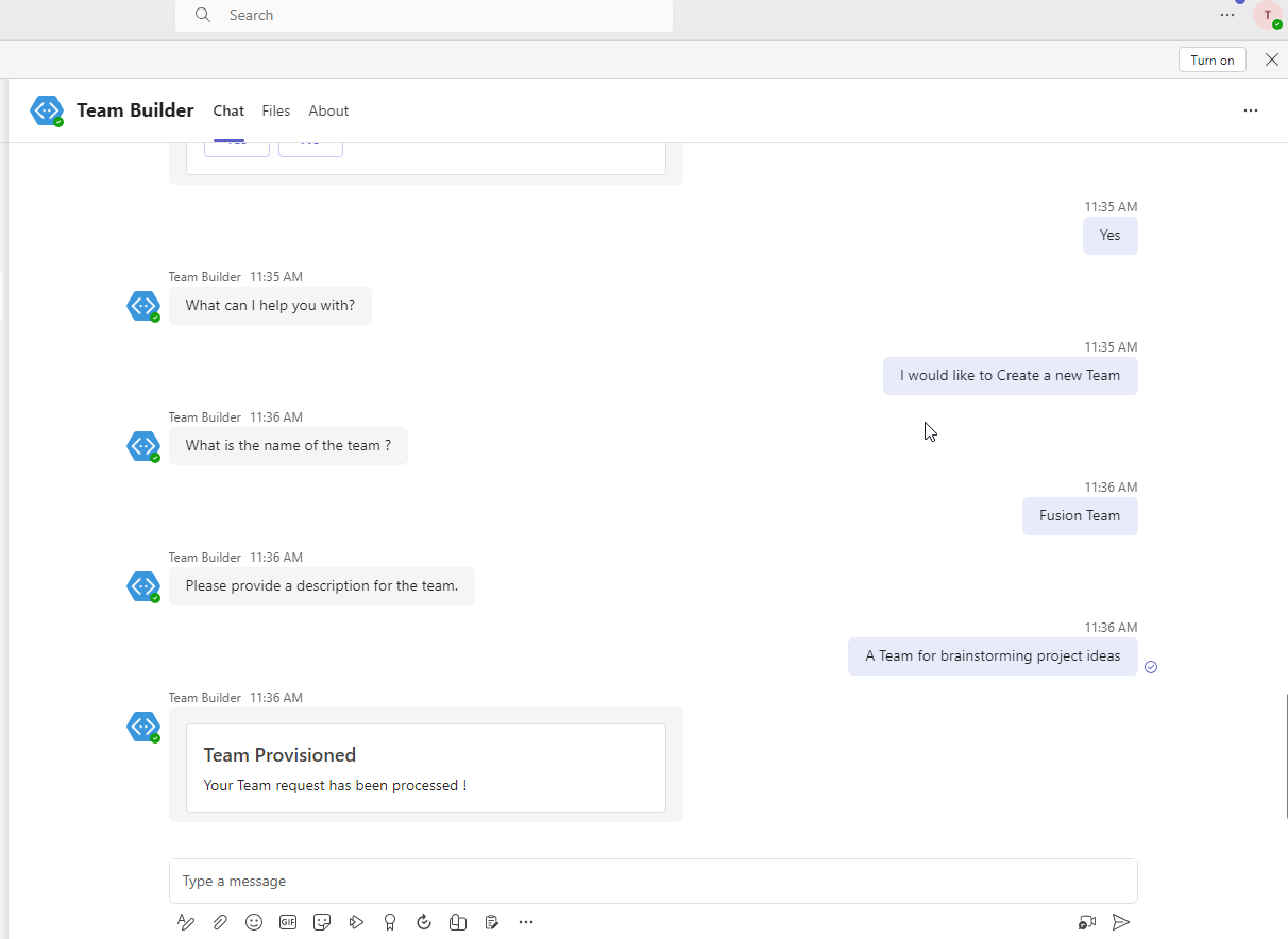 Start Conversation